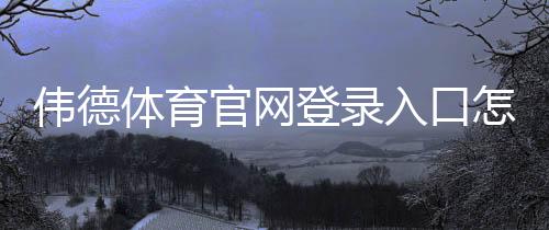 伟德体育官网登录入口怎么登录?新手注册、验证与安全登录完整指南