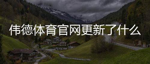 伟德体育官网更新了什么?新版功能、投注规则与账号操作详解