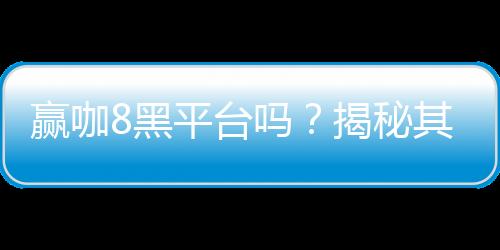 赢咖8黑平台吗？揭秘其真伪与玩家安全攻略