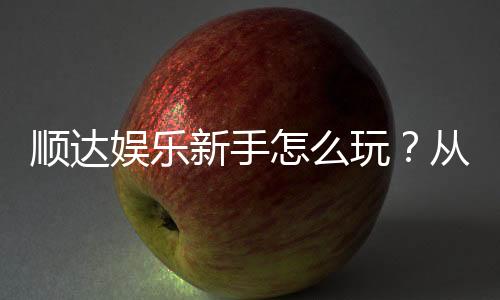 顺达娱乐新手怎么玩？从注册到赢钱的完整入门指南