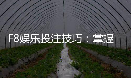 F8娱乐投注技巧：掌握这5个实战策略轻松提升胜率